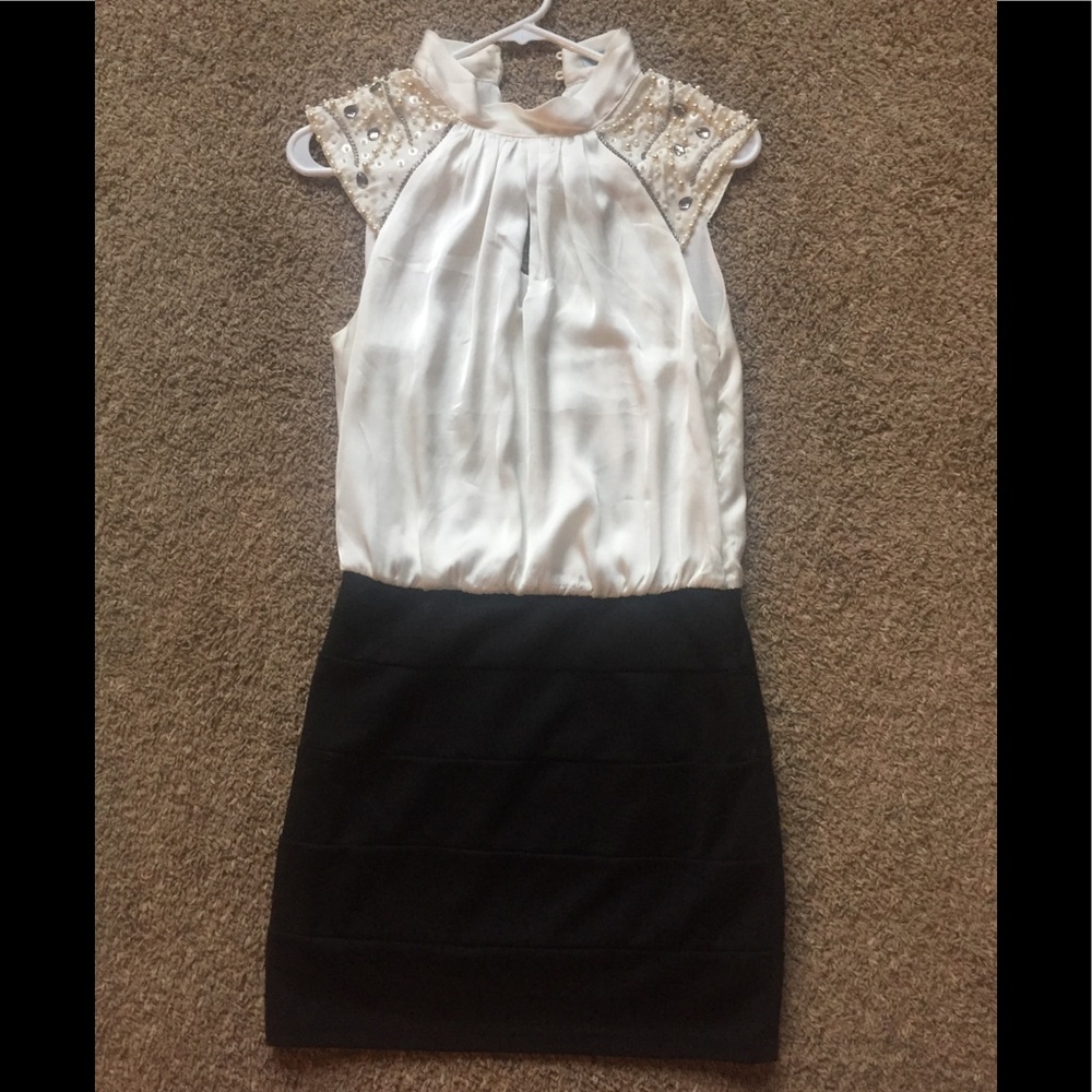 Satin top dress
